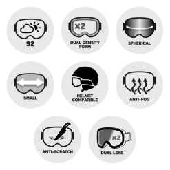 Masque de Ski Bollé Sierra White & Miint Aurora