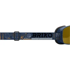 Masque de Ski Briko Chino Sharp Lite Graphic Pickled Bluewood Orange Base Gold Mirror