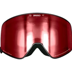 Masque de Ski Briko Ingrid Sharp Lite Black Rose Base Silver Mirror + Yellow