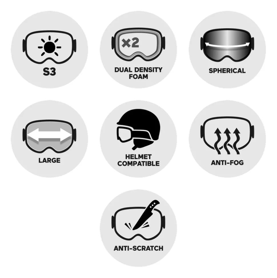 Masque de Ski Cairn Blazer L Pure Mat Agate Grey