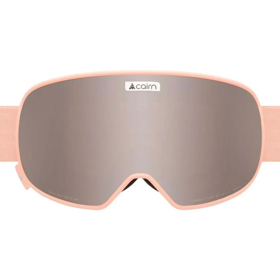 Masque de Ski Cairn Magnetik Mat Powder Pink Silver + Yellow