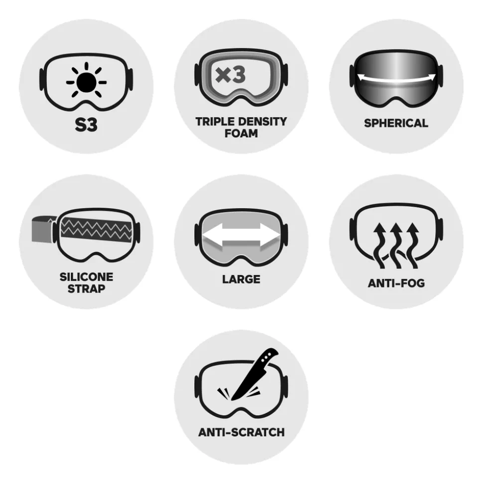 Masque de Ski Cebe Cloud Acid Lime Matte Grey Ultra Black