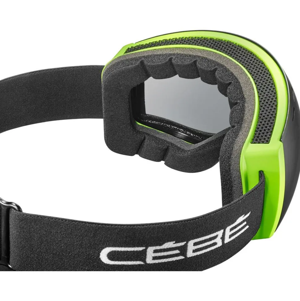 Masque de Ski Cebe Cloud Acid Lime Matte Grey Ultra Black