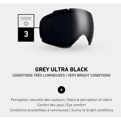 Masque de Ski Cebe Cloud Acid Lime Matte Grey Ultra Black