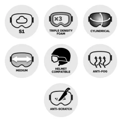 Masque de Ski Electric Egv Matte White Pink