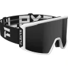 Masque de Ski Flaxta Evoke Black White Black Mirror Lens