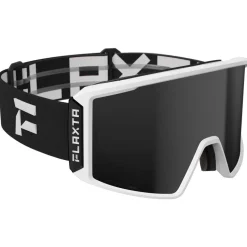 Masque de Ski Flaxta Evoke Black White Black Mirror Lens