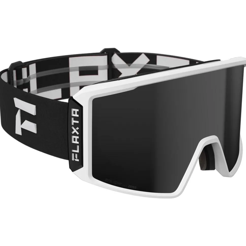 Masque de Ski Flaxta Evoke Black White Black Mirror Lens