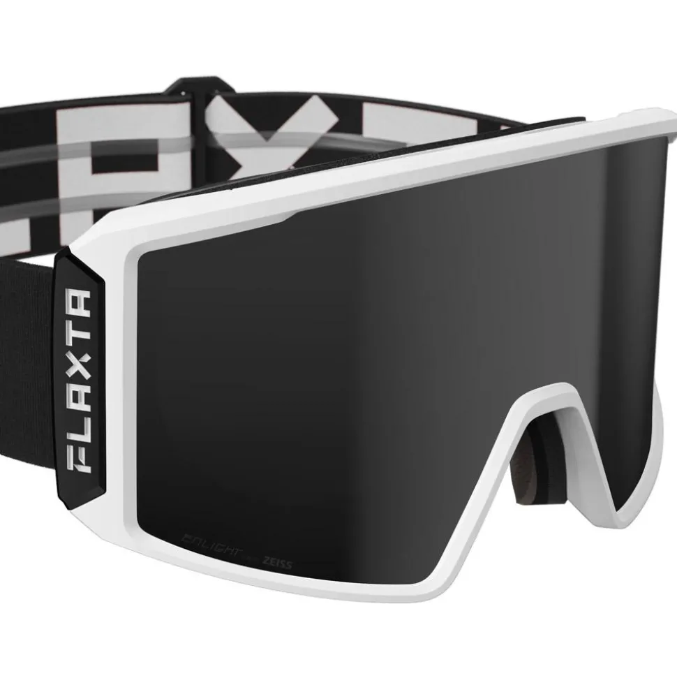 Masque de Ski Flaxta Evoke Black White Black Mirror Lens