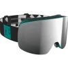 Masque de Ski Flaxta Prime Teal Silver Mirror Lens
