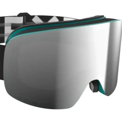 Masque de Ski Flaxta Prime Teal Silver Mirror Lens