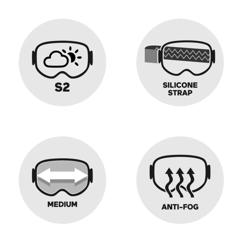 Masque de Ski Giro Millie Black & Grey Botanical Lx Vivid Pink