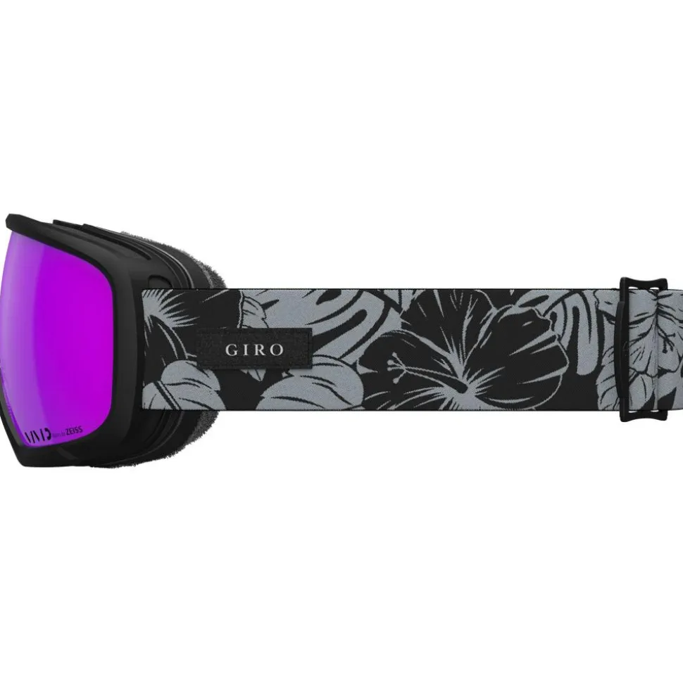 Masque de Ski Giro Millie Black & Grey Botanical Lx Vivid Pink