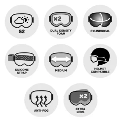 Masque de Ski Giro Moxie Pink Chute Amber Pink + Yellow