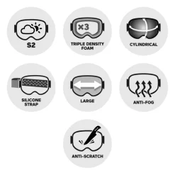 Masque de Ski Head Neves Black Fmr Yellow Red