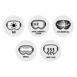 Masque de Ski Julbo Atome Evo Noir Rouge Spectron 3