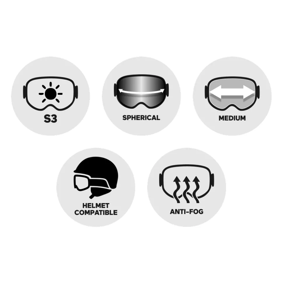 Masque de Ski Julbo Echo Noir Rose Spectron 3