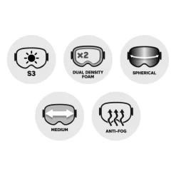 Masque de Ski Julbo Ellipse Noir Gris Spectron 3