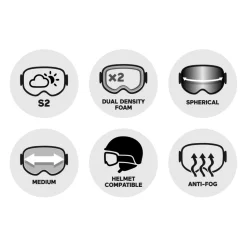 Masque de Ski Julbo Pioneer Noir Rose Spectron 2