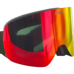 Masque de Ski Moken Vision One Green Red Grey Revo Red + Pink Flash Silver