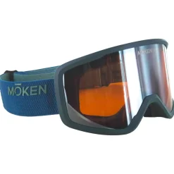 Masque de Ski Moken Vision Two Blue Silver Orange Flash Silver