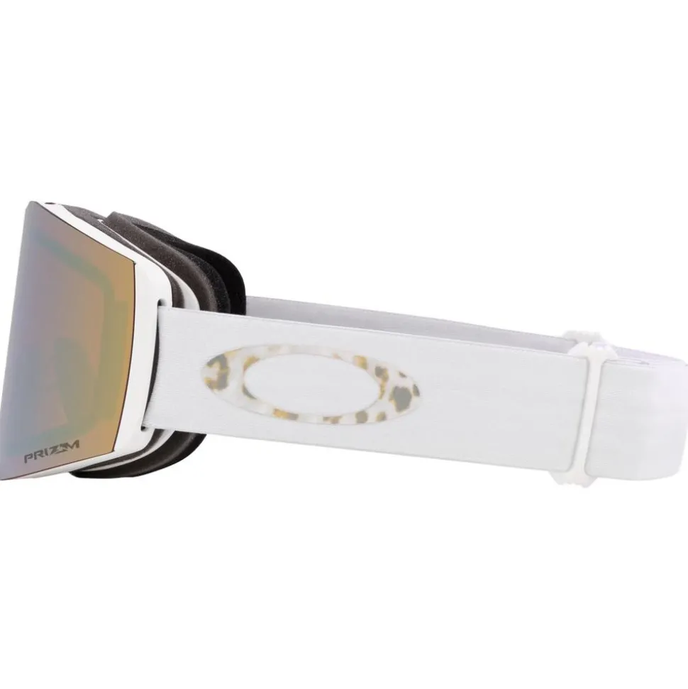 Masque de Ski Oakley Fall Line M White Leopard Prizm Sage Gold Iridium