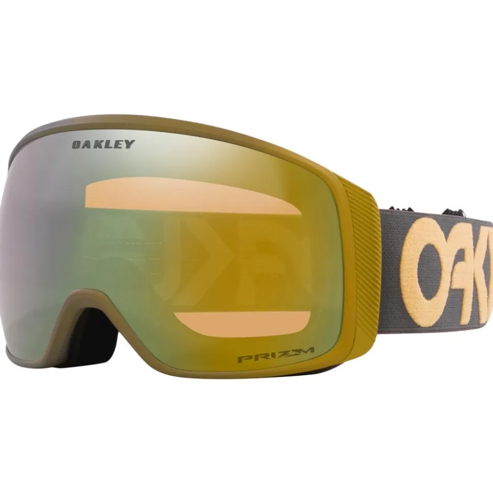 Masque de Ski Oakley Flight Tracker L B1B Forged Iron Curry Prizm Sage Gold Iridium