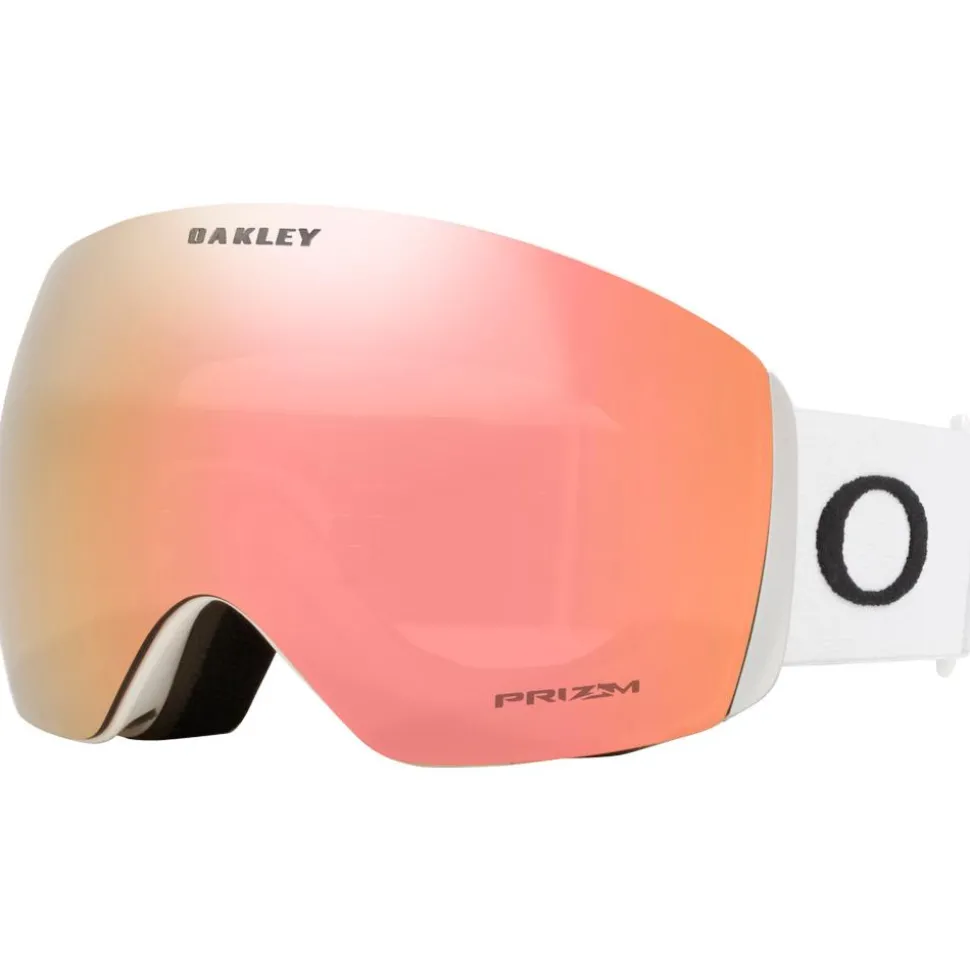 Masque de Ski Oakley Flight Deck L Matte White Prizm Rose Gold Iridium