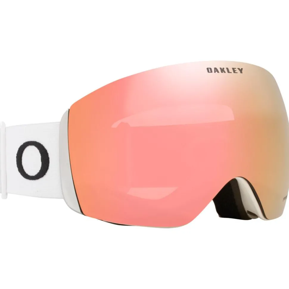 Masque de Ski Oakley Flight Deck L Matte White Prizm Rose Gold Iridium