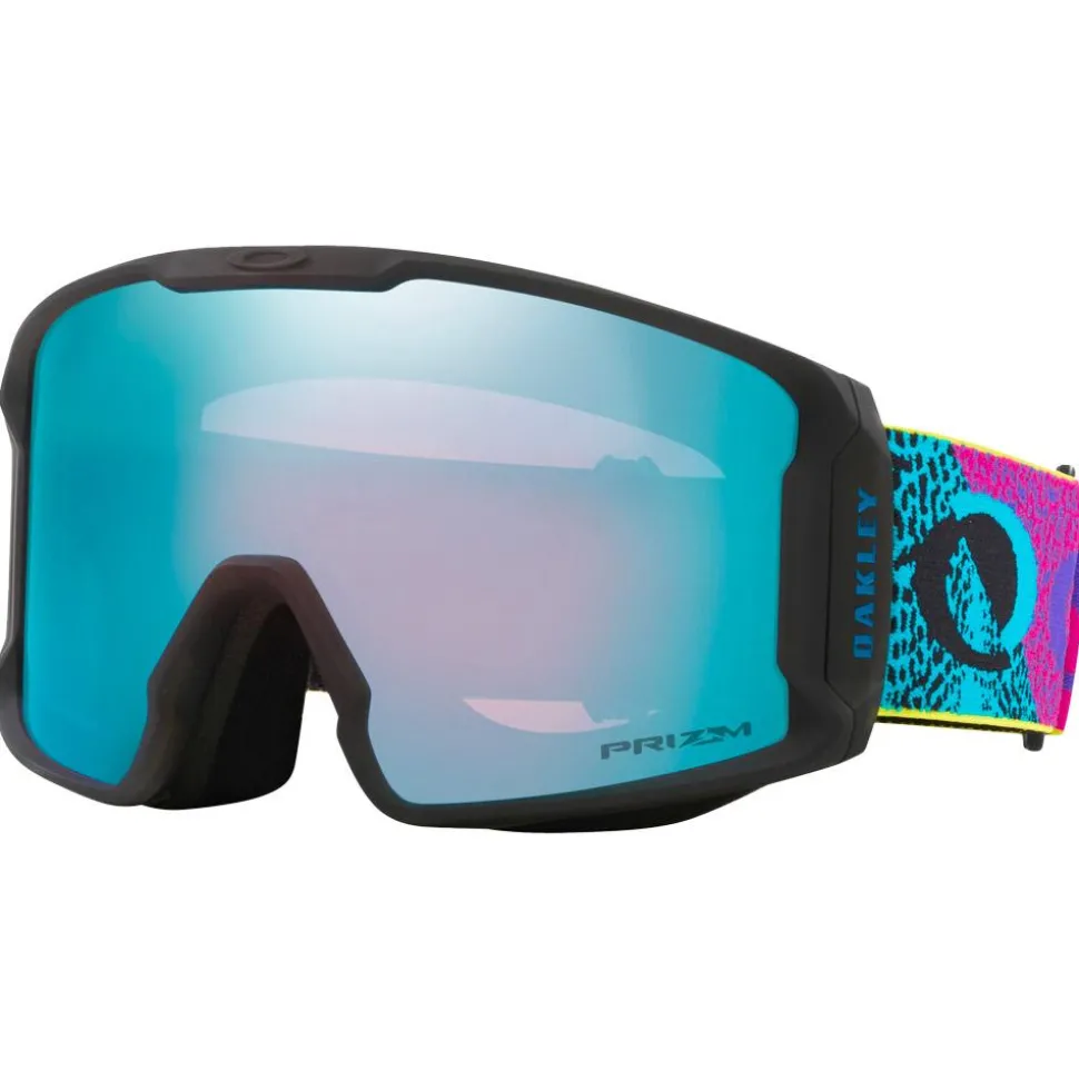 Masque de Ski Oakley Line Miner L Multi Digital Ellipse Prizm Sapphire Iridium