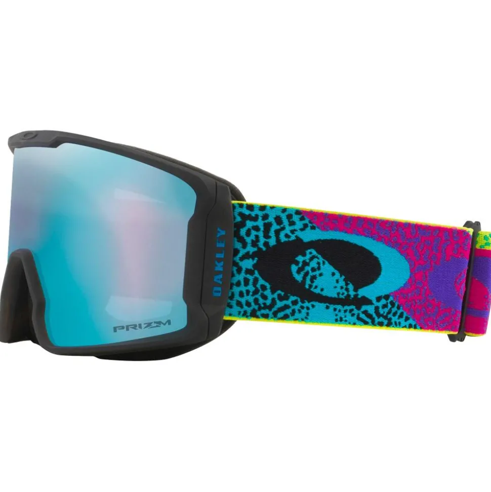 Masque de Ski Oakley Line Miner L Multi Digital Ellipse Prizm Sapphire Iridium