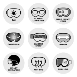 Masque de Ski Oakley Line Miner M Toadstool Duality Prizm Rose Gold Iridium