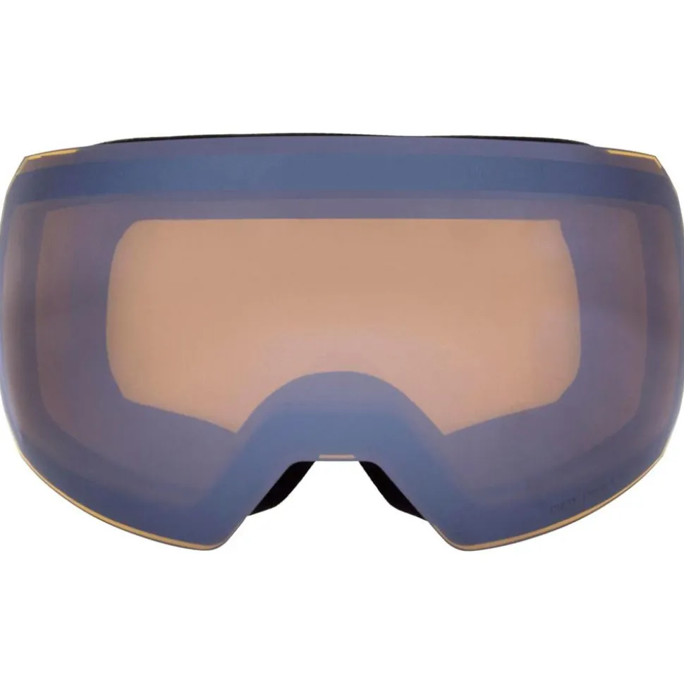 Masque de Ski Red Bull Spect Chute Matt Black White Smoke Silver Mirror + Cloudy Snow