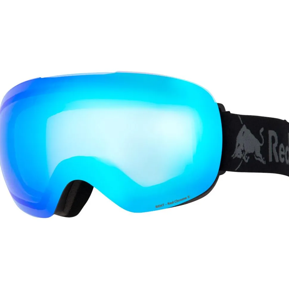 Masque de Ski Red Bull Spect Bent Matt Black Light Blue Blue Chrome-x