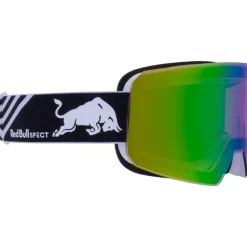 Masque de Ski Red Bull Spect Line Matt White Black IBoost Rose Green Mirror + Cloudy Snow