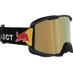 Masque de Ski Red Bull Spect Solo Matt Black Brown Gold Mirror Snow