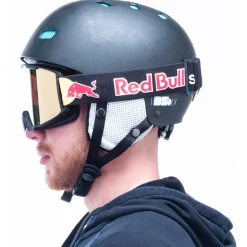Masque de Ski Red Bull Spect Solo Matt Black Brown Gold Mirror Snow
