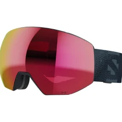 Masque de Ski Salomon Radium Prime Ebony Sigma Poppy Red + Sigma Apricot