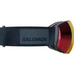 Masque de Ski Salomon Radium Prime Ebony Sigma Poppy Red + Sigma Apricot