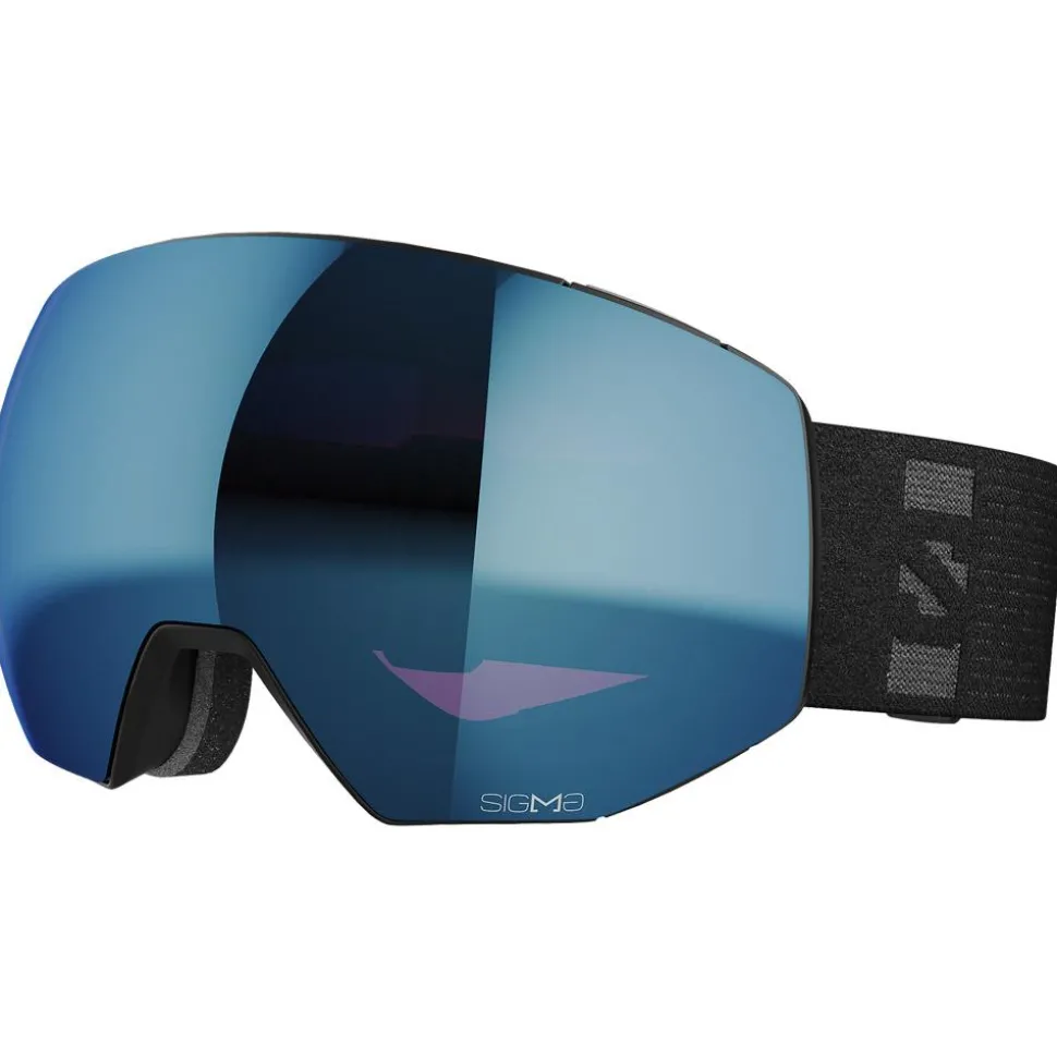 Masque de Ski Salomon Radium Prime Black Sigma Sky Blue + Sigma Ice Blue