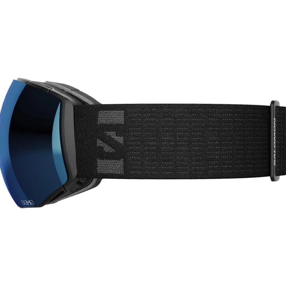 Masque de Ski Salomon Radium Prime Black Sigma Sky Blue + Sigma Ice Blue