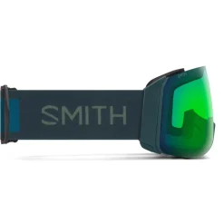 Masque de Ski Smith 4D Mag XL Pacific Chromapop Everyday Green Mirror + Chromapop Storm Blue Sensor Mirror