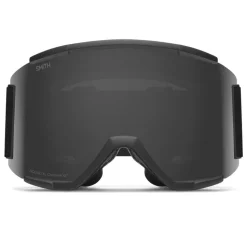 Masque de Ski Smith Squad XL Black Chromapop Sun Red Mirror + Yellow