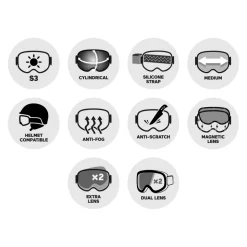 Masque de Ski Spy Marauder Se Spy+ Celia Happy Bronze Platinum Spectra + Happy Low Light Rose Silver Spectra