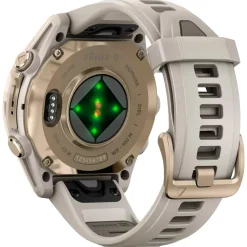 Montres GPS Garmin Fenix 8 Amoled Sapphire Soft Gold Gris Cendré Grès Foncé