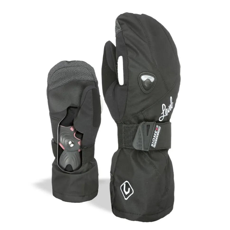 Moufles Level Butterfly Black