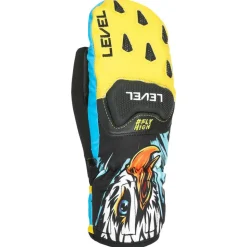 Moufles Level Race Jr Mitt Yellow Blue