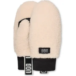 Moufles UGG W Uggfluff Mitten With Logo Tape Nimbus