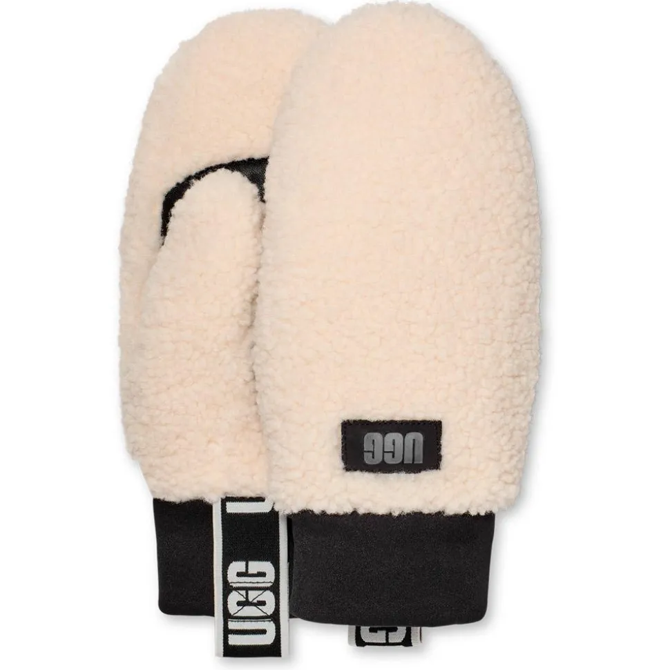 Moufles UGG W Uggfluff Mitten With Logo Tape Nimbus