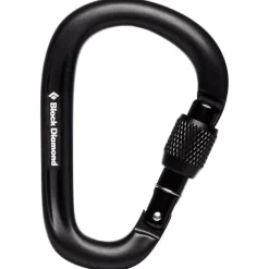 Mousqueton Black Diamond Pearlock Screwgate Black